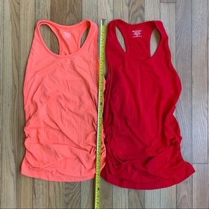 Athleta fitted stretchy tanks
